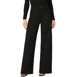 Joe's Jeans Womens Petites The Mia High Rise Wide Leg Jeans 24 Black - NWT $198